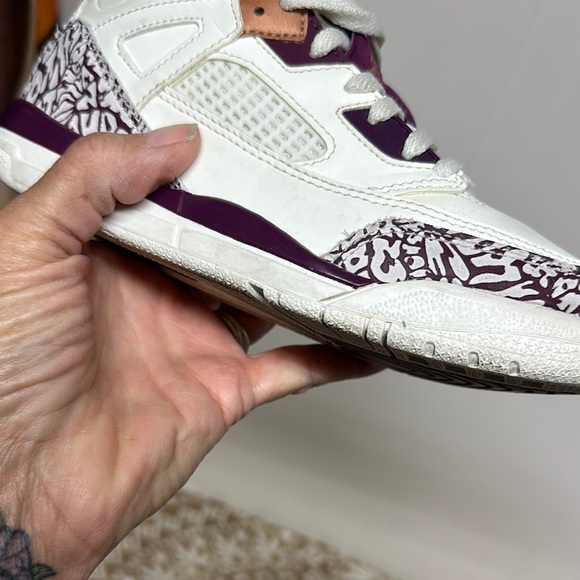 Nike Air Jordan Spizike Sail Bordeaux Red Bronze PS - Picture 4 of 11